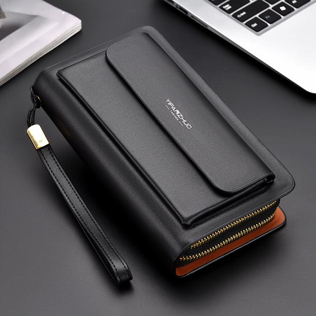 TEMU Men's Handbag, Large Capacity Wallet With Multiple Card Slots