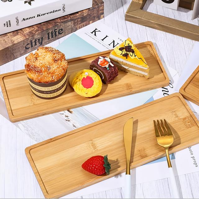 TEMU Wood Tea Tray - Round Edge Vanity Organizer With Cup Holder & Storage Box, Polished Tabletop Shelf Suitable For Dressing Table, Kitchen, Bathroom Décor - For Home & Coffee Station