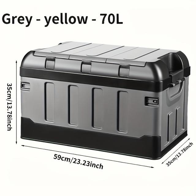 TEMU Storage Box - Essential Organizer For Vehicle Accessories, Foldable And Easy-to-store Trunk Organizer