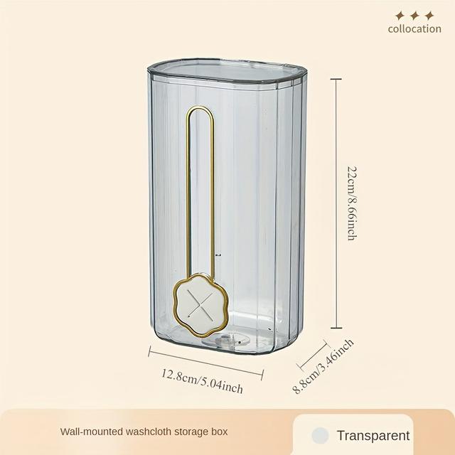 TEMU GUANGMEISI Elegancki Uchwyt na Papierowe Chusteczki do Montażu na Ścianie - Bez Wiercenia, Łatwy Montaż do Łazienki i Toalety