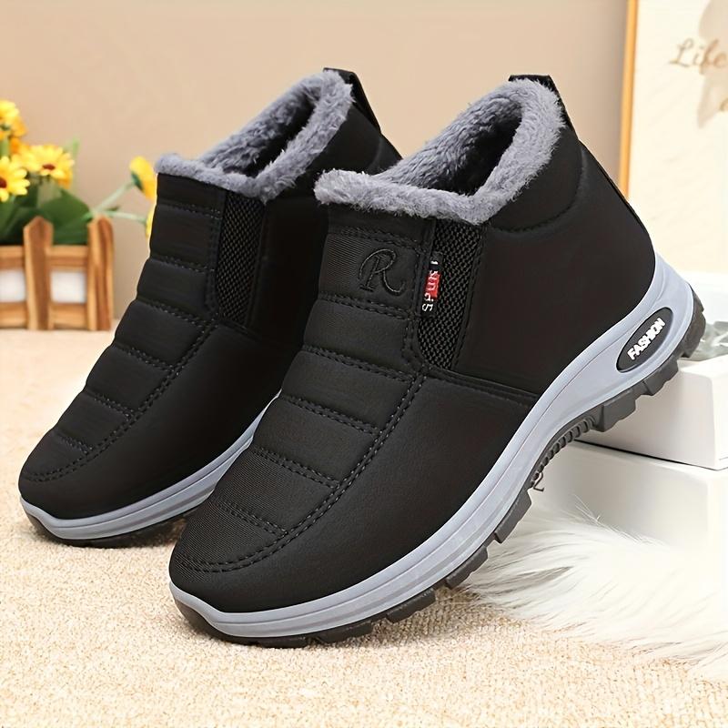 TEMU Winter Cold-proof And Warm -lined Snow Boots, Lightweight, Non-slip, Plush And Warm Women's Shoes, Comfortable, , Durable Casual Shoes For Ladies