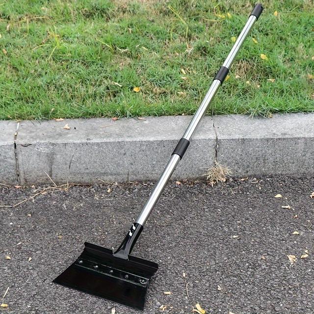 TEMU Pelle de Jardin en Acier au Manganèse Polyvalente avec Manche Détachable - pour la Litière de , les Déchets de Volaille, le Retrait de Glace & le Nettoyage des Murs