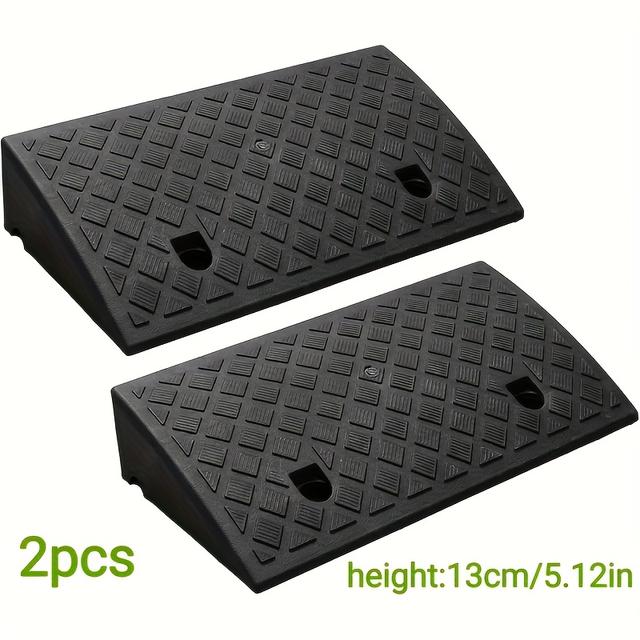 TEMU 2볼트 헤비 듀티 휴대용 자동차 경사로, 자동차, , 잔디밭, 문턱 및 애완동물에 적합, 차량 경사로, 진입로 경사로, 자동차 경사로 디자인, 도로변 자동차 경사로, 진입로 자동차 경사로, 진입로 경사로, 경사로, 애완동물 경사로