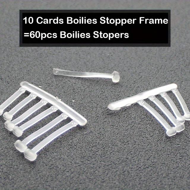 TEMU 60pcs Rigtrip Carp Fishing Bait Holder Stops - Durable Tpr Pop-up Boilie Stoppers In Assorted Sizes For Hair Rig Lures, Essential Tackle Accessories For Carp Fishing, Rigtrip