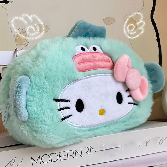 TEMU 1pc & Kt Cat Pencil Case - Cute Anime Pencil Box, Portable & Office Stationery Suitable For,, Collectible Accessory