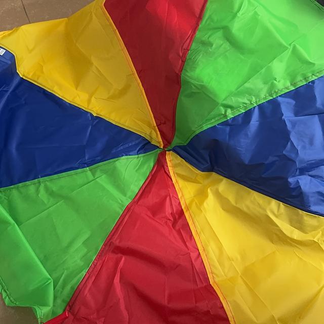 TEMU 1 ks Barevný Duhový Padák, 78 Palců, Vhodný pro Týmové Soutěže a Aktivity, Dárek na Vánoce a Díkůvzdání