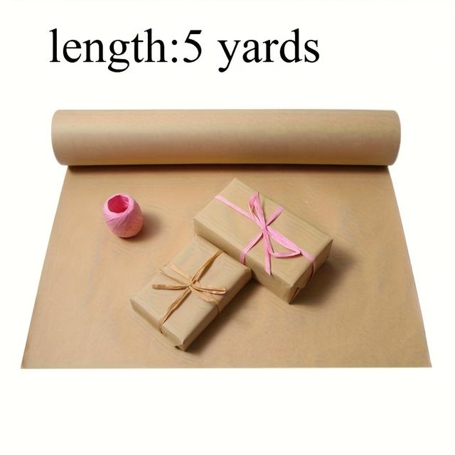 TEMU 1 Roll Paper Roll, 5m/10m, Without Paper Tube Core, Roll Paper, Handmade Diy Craft Gift Wrapping, Sketching, Painting, Wrapping Paper