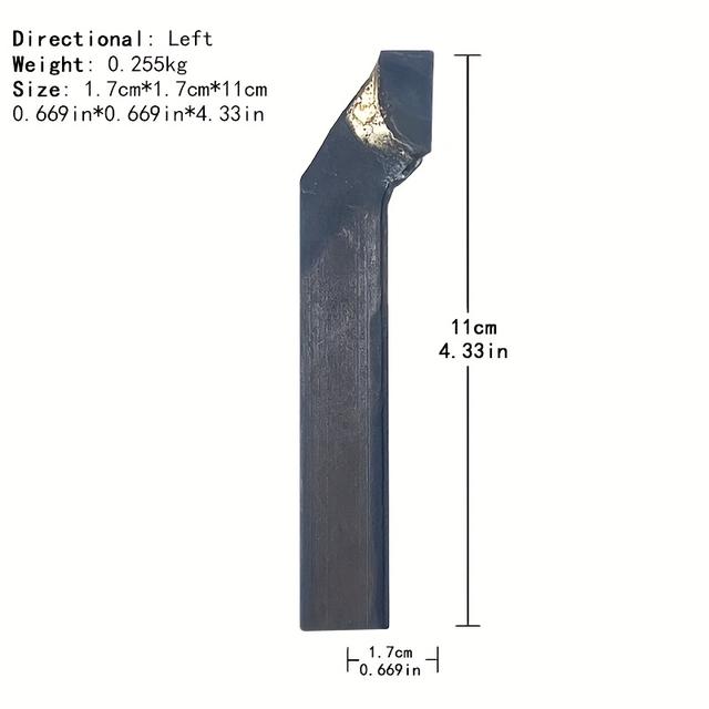 TEMU Welding Turning Tools Cylindrical Turning Tools 45°90° Cutting Tools Size 17mm*17mm Yw2 Material And Reverse Cutting Tools