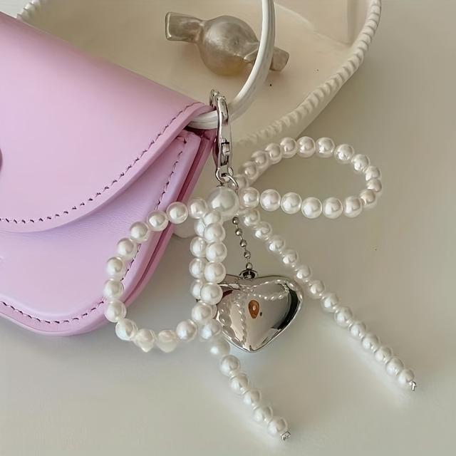 TEMU Encanto para Teléfono con y de Perlas Dulces de Inspiración Coreana - Accesorio Lindo para Chicas