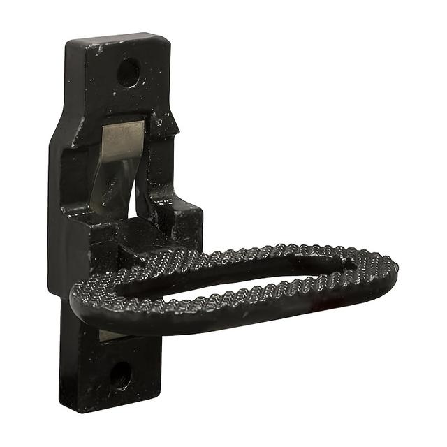 TEMU Robuste Eisen RV Falttreppen mit Sicherheitsgriff - Schwarz, Mehrzweckpedal für Lkws, Anhänger, Wohnmobile und Busse, Tragfähigkeit bis zu 140 lbs, Einfache Installation