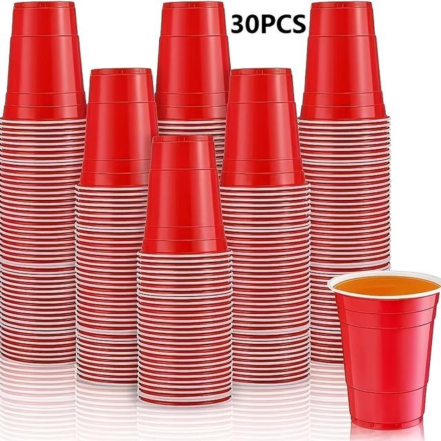 TEMU 16Oz Plastik-Partybecher - Perfekt für Bier, Getränke und festliche Anlässe