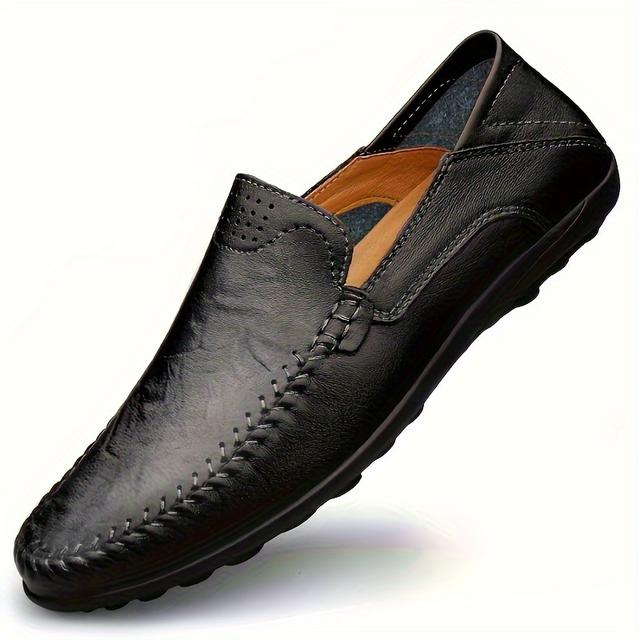TEMU Herren Business Casual Schuhe Bequem Atmungsaktiv Genäht