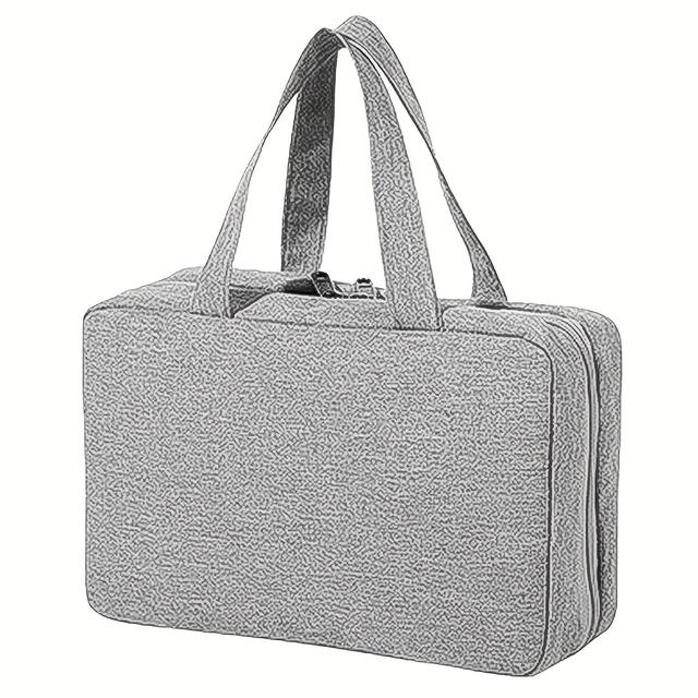 TEMU Hanging Toiletry Bag Travel Makeup Bag Portable Cosmetic Bag Large Capacity Makeup Travel Organizer