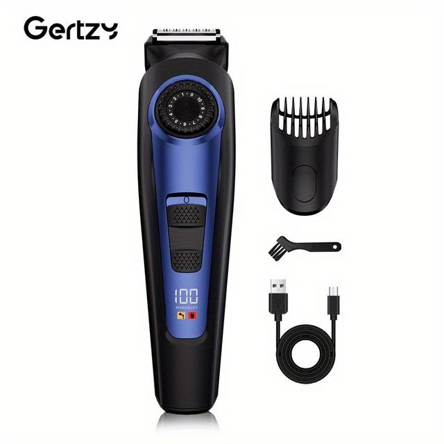 TEMU ماكينة تشذيب كهربائية متعددة الوظائف للرجال، مناسبة لتشذيب لحية وشعر الصدر وشعر الجسم، شحن محمول عبر USB، طول قابل للتعديل، خيار هدايا مثالي لعيد الأب