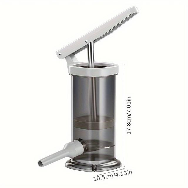 TEMU Manueller Wurstfüller - Einfaches Küchenhelferzeug für die Füllung von Würsten, langlebiges Polypropylen, ideal für die Heimküche, Wurstfüllungszubehör