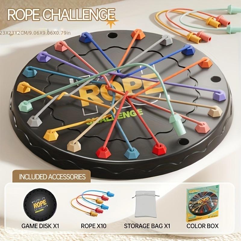 TEMU Rope Tying Challenge Game Tabletop Party Game, Thinking Exercise, Family Interactive Game, Fun Holiday Gift