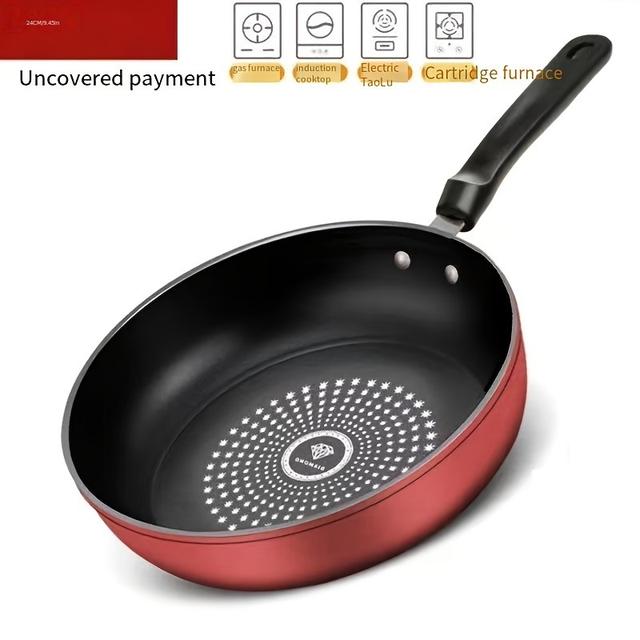 TEMU 24cm Cast Iron - Dishwasher, Smooth Induction Cooktop Compatible, Ideal For Frying Eggs, Steak, Pancakes - No Lid, Perfect For Gas & Stoves