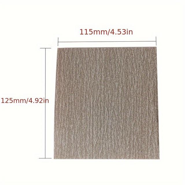 TEMU Suitable For Abrasive Sponge Sandpaper Measuring 115*125mm, Made Of For Grinding Automotive, Wood, And Metal Surfaces.