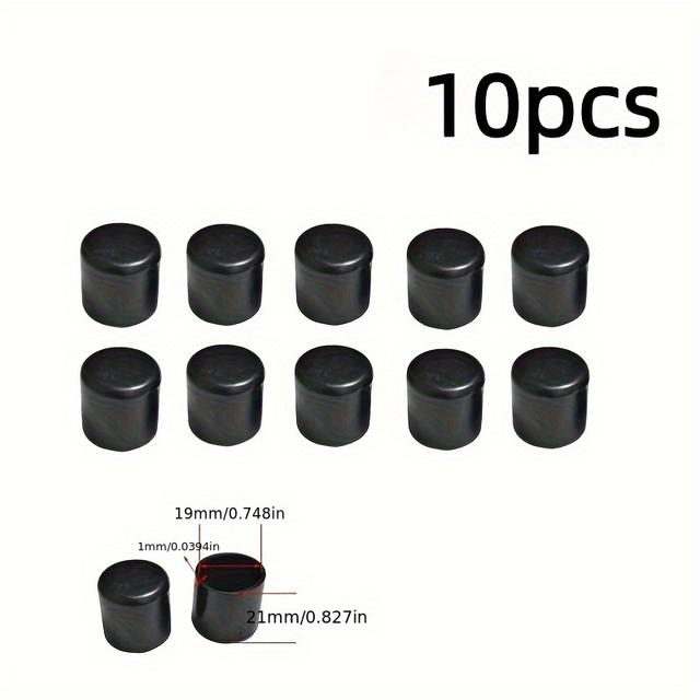 TEMU 10pcs Chair Leg Caps, Pvc Non-slip Furniture Pads For Quiet Use - Suitable For Furniture, Chairs, Outdoor Tables And Chairs, Multiple Small Sizes