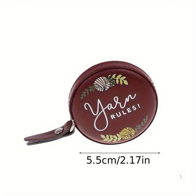 TEMU 1 szt. Przenośny Wyciągany Miernik w Stylu Vintage z Kreskówkowym Wzorem - 60 Cali/59.06 cali Dwustronny, Sztuczna Skóra, Przyjazny dla Użytkownika do Krawiectwa, Rękodzieła i Pomiarów Ciała