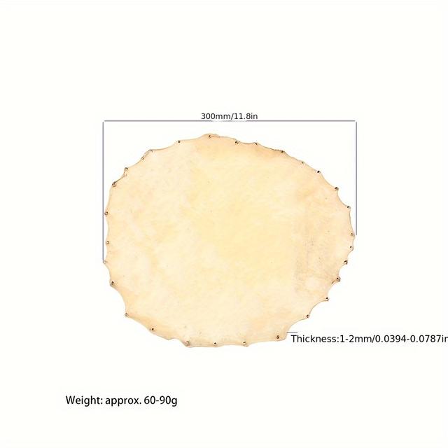 TEMU Drum Goat Skin Head Round Drumhead Skin For African Drum12 14inch Musical Instrument Drum Parts Accessories