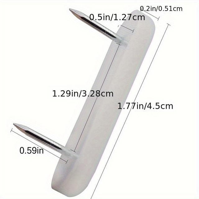 TEMU 30pcs Premium Ptfe Chair Sliders With 2 Pins - Durable Furniture Leg Floor Protectors, Nail-on Design For Hardwood Floors