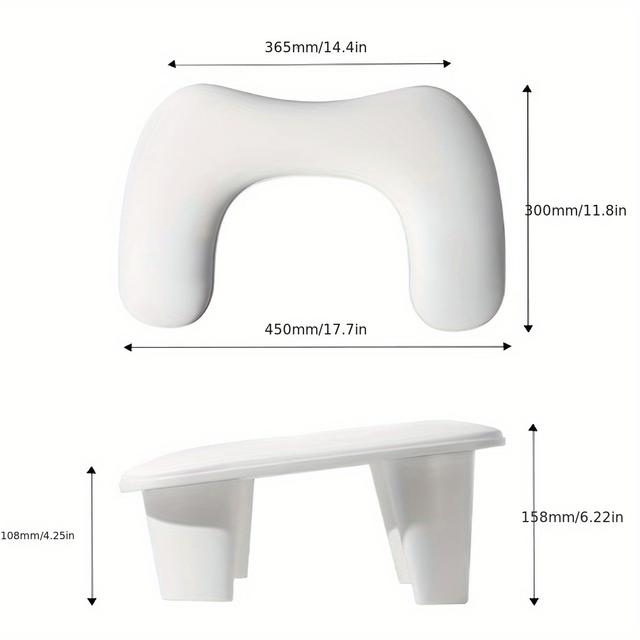 TEMU Two-handed Nail Pillow Case Portable Tripod Removable For Nail Pillow Comfortable Non-slip Pillow