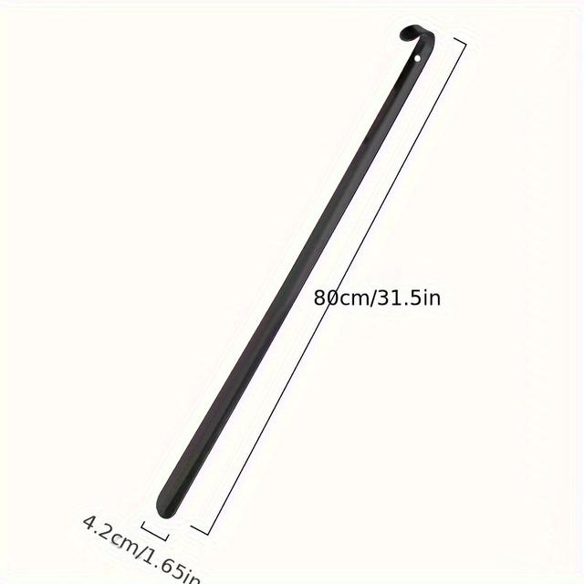 TEMU مخلب حذاء مريح من الفولاذ المقاوم للصدأ - مقبض طويل، تصميم مرن لكبار السن والمسافرين، مثالي للكعب العالي والأحذية الطويلة، من الفولاذ المقاوم للصدأ، مخلب حذاء، مقبض طويل، مرن