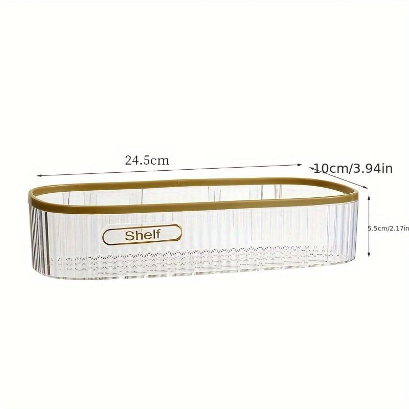TEMU Light Luxury Bathroom Acrylic Shelf Wall Mounted Toilet, Bathroom, Washbasin, And Washbasin For Storing Wall Supplies, Shelves