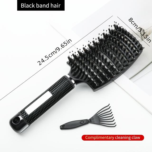 TEMU 2-pack Ventilated Comb With Cleaning Claw | Suitable For Dry Hair, Massaging Hair Brush For All Hair Types, To Scalp And Hair, Ideal For Daily Use