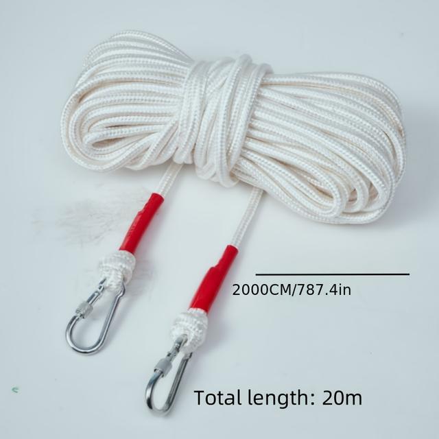 TEMU Heavy-duty Nylon Clothesline With Thick , No-drill Installation, Windproof And Slip-resistant For Camping - 1000cm Length, Clotheslines