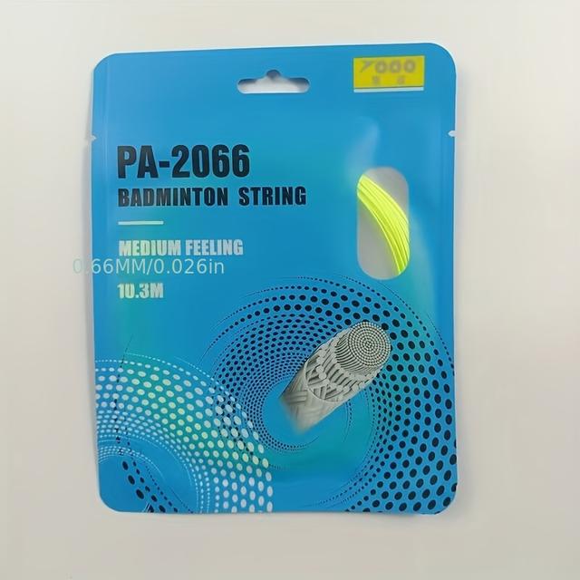 TEMU The Pa-2066 Badminton String Is Highly Elastic And , Suitable For Use In Sports And By Teams. Recommended To Use A Tension Of 26lb.