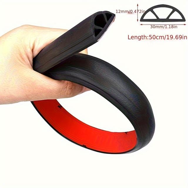 TEMU 1pc Car Door Rubber Seal Strip Filler Weatherstrip Edge Rubber Sealing For B Pillar Protection Front Auto Door Sealant For Car