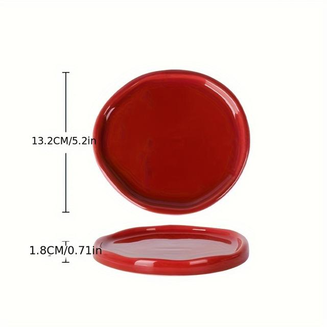 TEMU 【고객이 가장 좋아하는】 1 손으로 쥐는 불규칙한 모양의 세라믹 트레이, 인스 스타일 주얼리 트레이, 패셔너블한 모양, 세 가지 색상 조합 가능, 주얼리 전시용 세라믹 트레이, 독특한 디자인으로 배치의 예술적 감각을 높일 수 있는, 집들이 선물, 가장 친한 친구 선물, 주얼리 트레이