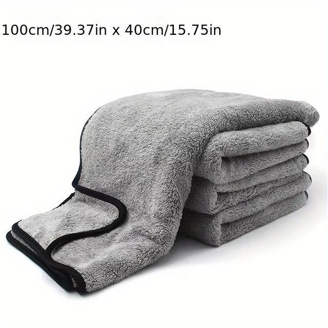 TEMU Car Wash Towel Microfiber Absorption Cleaning Drying Cloth For Car Detailing Care Washing Towels