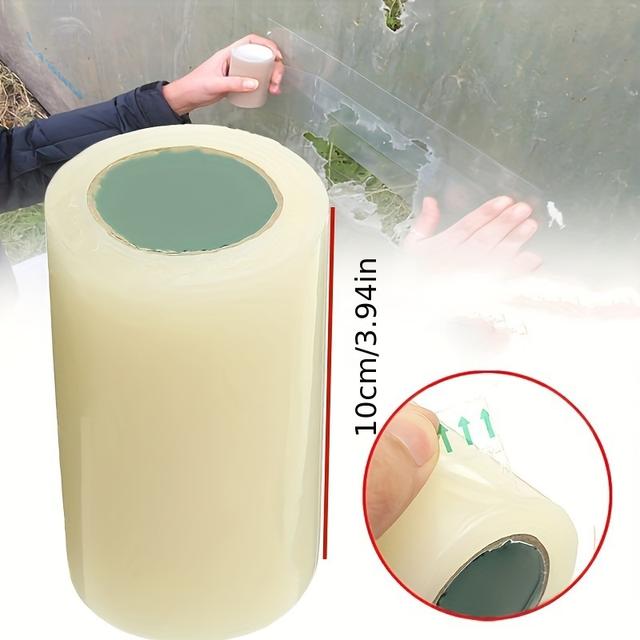 TEMU Strong Adhesive Tape For Repairing Greenhouse Film, Uv Resistant And Transparent, Ideal For Agricultural Use