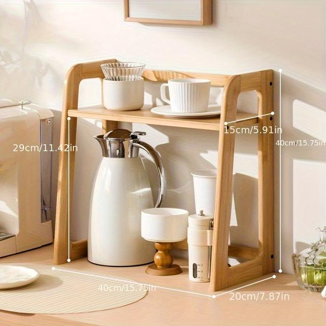 TEMU 1 Stück Tassenregal für Schreibtisch, Teebecher- und Kaffeebecheraufbewahrung, Utility Regale