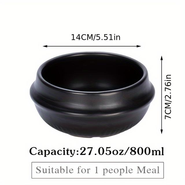 TEMU de Pedra Coreano de Cerâmica de 27.05oz - Resistente a Altas Temperaturas, Compatível com a Gás para Arroz, Sopa & - Design Durável e Espessado com à de