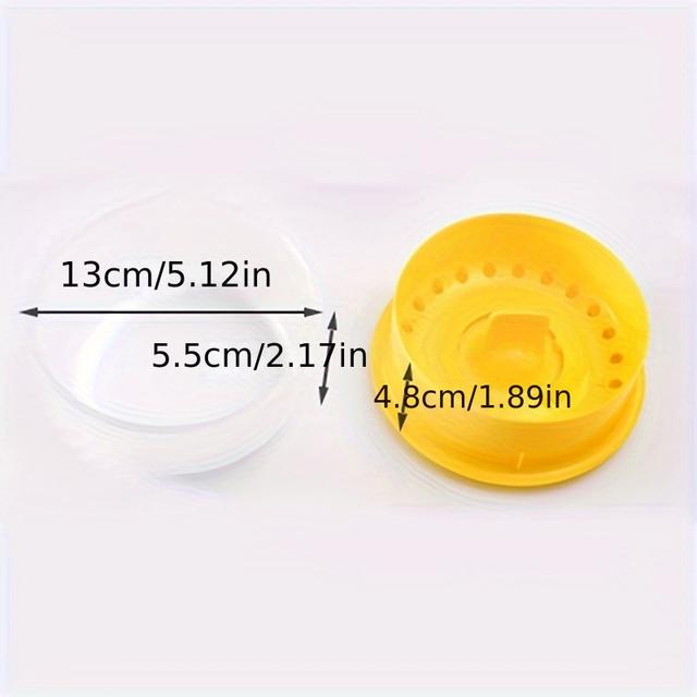 TEMU Large Capacity Egg Separator - Easy-clean Strainer For Kitchen And Restaurant Use, Durable Plastic