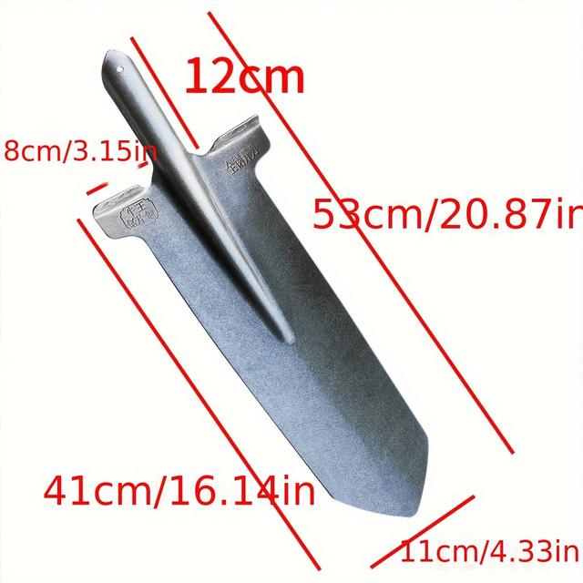 TEMU New Metal Narrow Filling Tree Digging Outdoor Agricultural Shovel