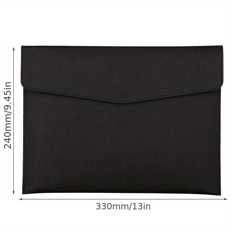 TEMU Faux Leather Document | A4 Business Information Folder, School Office Supplies Storage