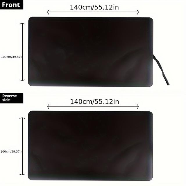 TEMU 1 Car Trunk Protector - Polyester Fiber Cargo Liner For Automotive Interior Additions, Car Mats, And Seat Covers