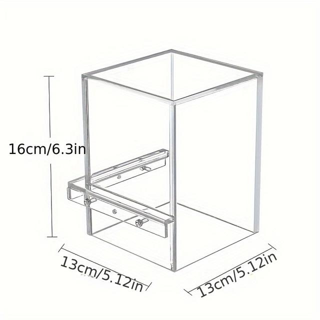 TEMU Inverted Acrylic Fish Tank - Transparent Aquarium With Elevator, Negative Pressure Design For Viewing