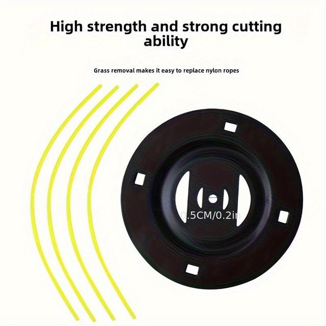 TEMU 1pc 4-line Steel Trimmer Head With Line Feeder - Weeding Attachment For Lawn Mowers, , Very Suitable For Garden Weeding