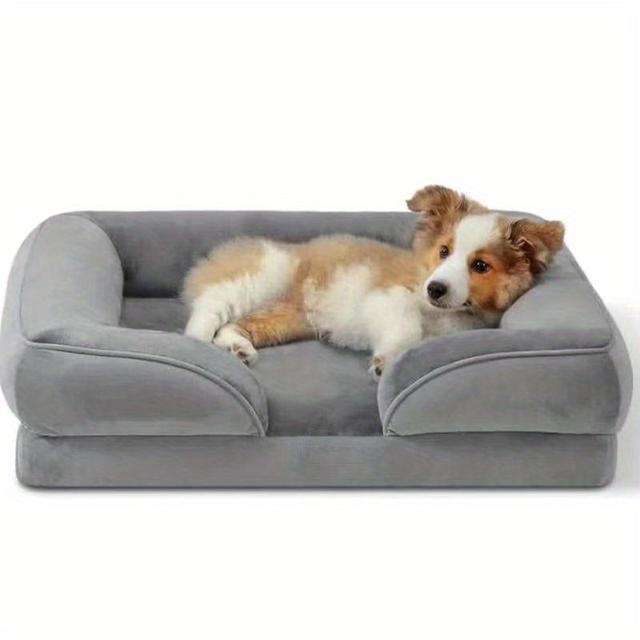 TEMU 1pc Hot Sofa Kennel Removable And Washable Pet Mat Non-slip Medium Large Dog Dog Bed