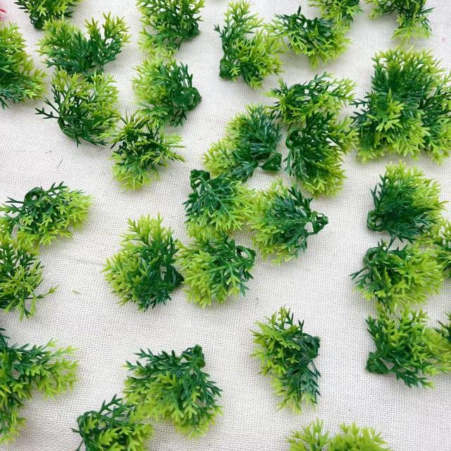 TEMU 50 шт. Штучні Пластикові Імітовані Тризубі Корали, Підходять для Декору Акваріуму, DIY Бонсай Соснових Гілок, Весняний Декор для Саду на Відкритому Повітрі