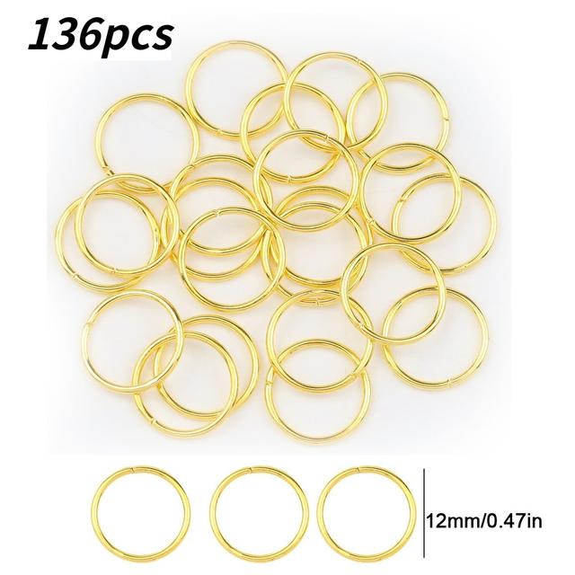 TEMU Disponibles en múltiples colores y tamaños, conectores redondos y cierres flexibles son perfectos para proyectos de joyería, incluyendo pulseras, collares y aretes.