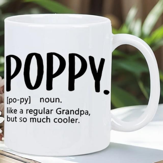 TEMU Single Piece Of 2d Printed, 11-ounce White Mug, Suitable For Reuse And Hand-washing Only - An Ideal Present For Enthusiasts, Men And Women, Travel, 11 Oz White Ceramic Cup