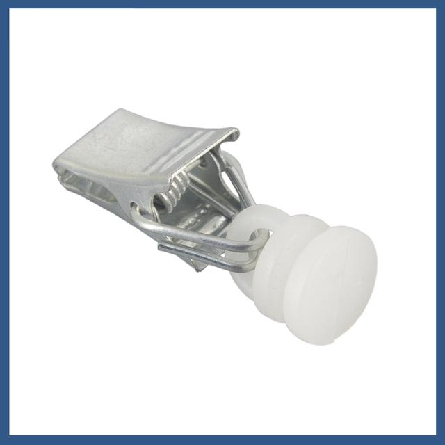 TEMU 30 Klipů na závěsy, plastové válečkové klipy, klipy pro drážkové systémy, doplňky k záclonám, příslušenství k záclonám