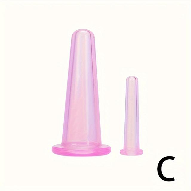 TEMU Silicone Facial Massage Tools - Unscented Manual Face & Eye Massager Cups - Enhance Skin Firmness - Non-electric, Battery-free Skincare Accessories